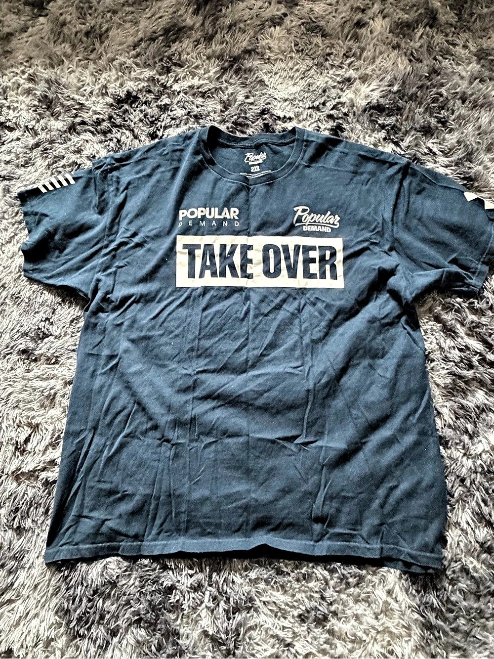 Popular Demand Take Over Graphic Tee Blue 2XL